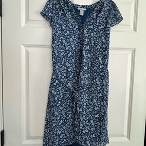 H&M Blue Floral Midi Dress